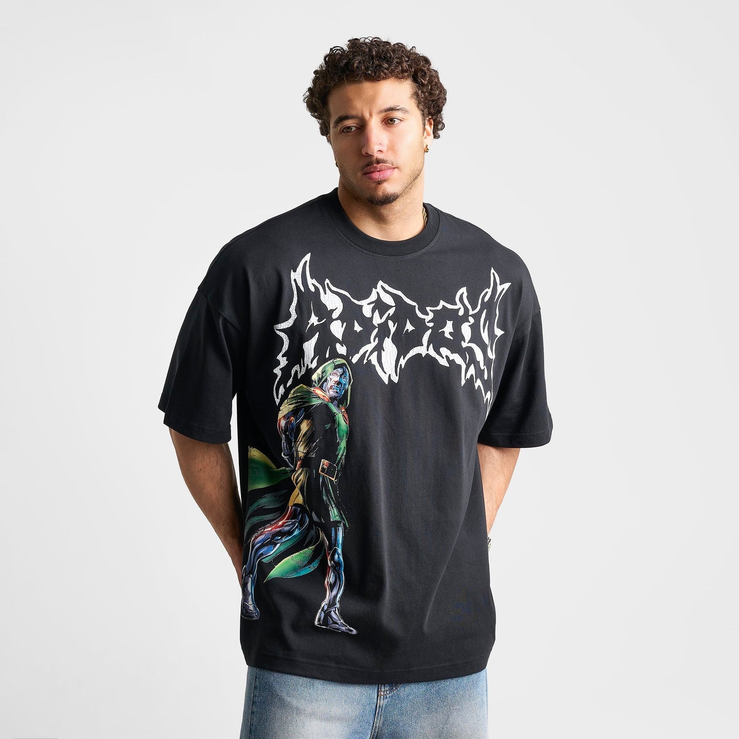 Men's adidas x Marvel Doom Graphic T-Shirt - Black