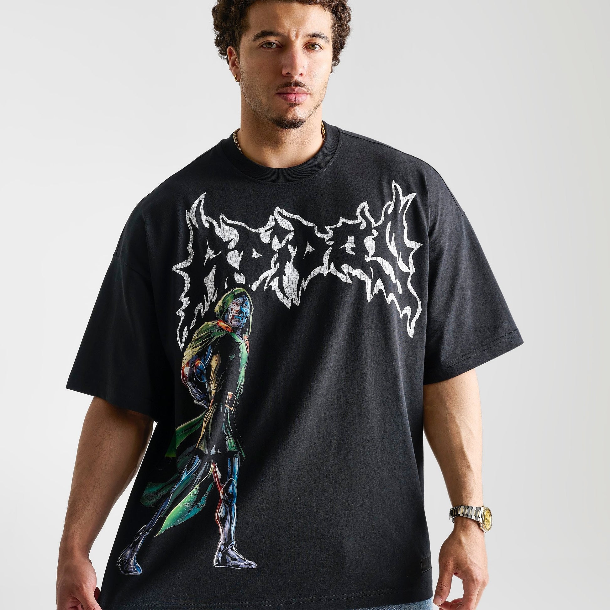 Men's adidas x Marvel Doom Graphic T-Shirt - Black