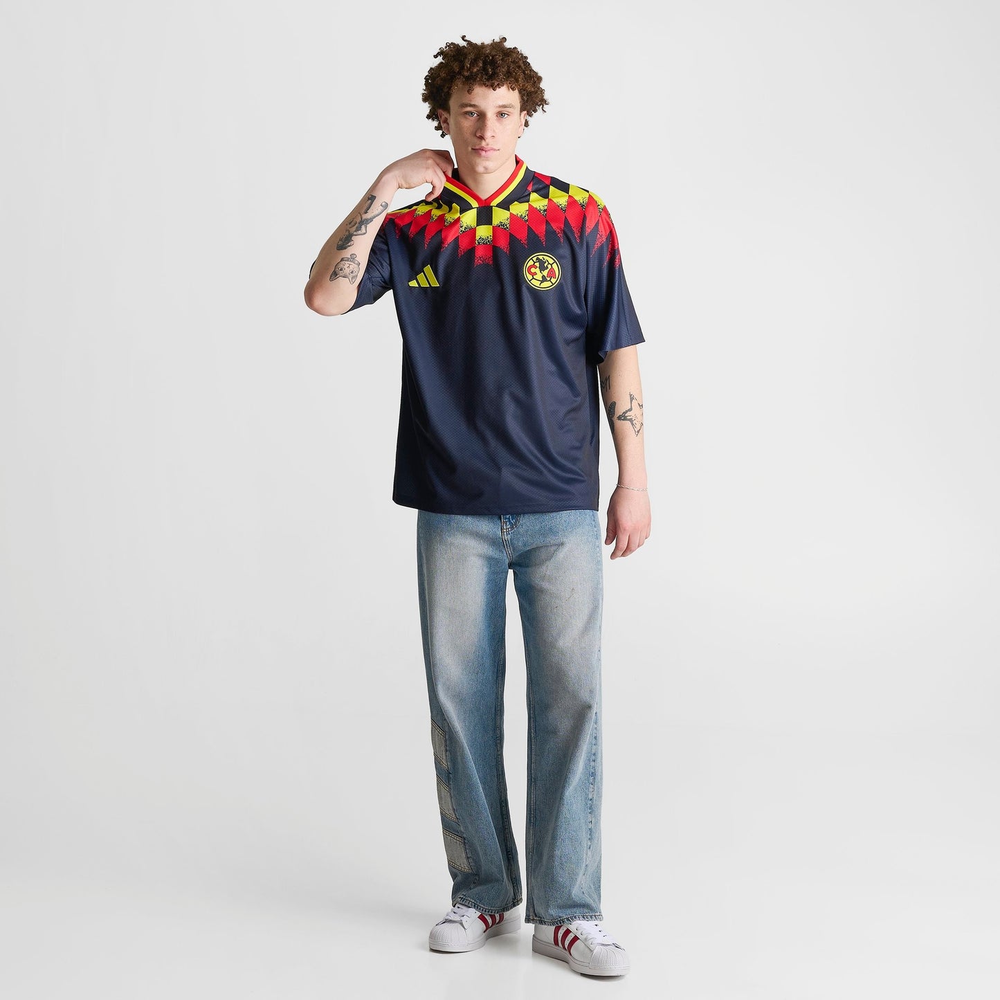 Men's adidas Club America Stadium Soccer Jersey - Legend Purple/Legend Ink