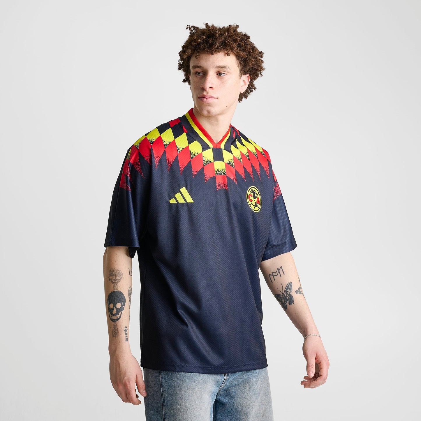 Men's adidas Club America Stadium Soccer Jersey - Legend Purple/Legend Ink