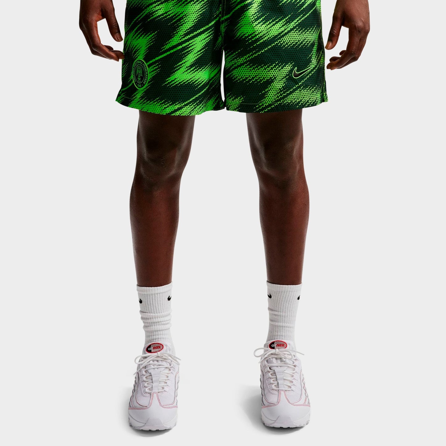 Men's Nike Club Nigeria Soccer Flow Shorts - Electric Green/Pro Green/Electric Green