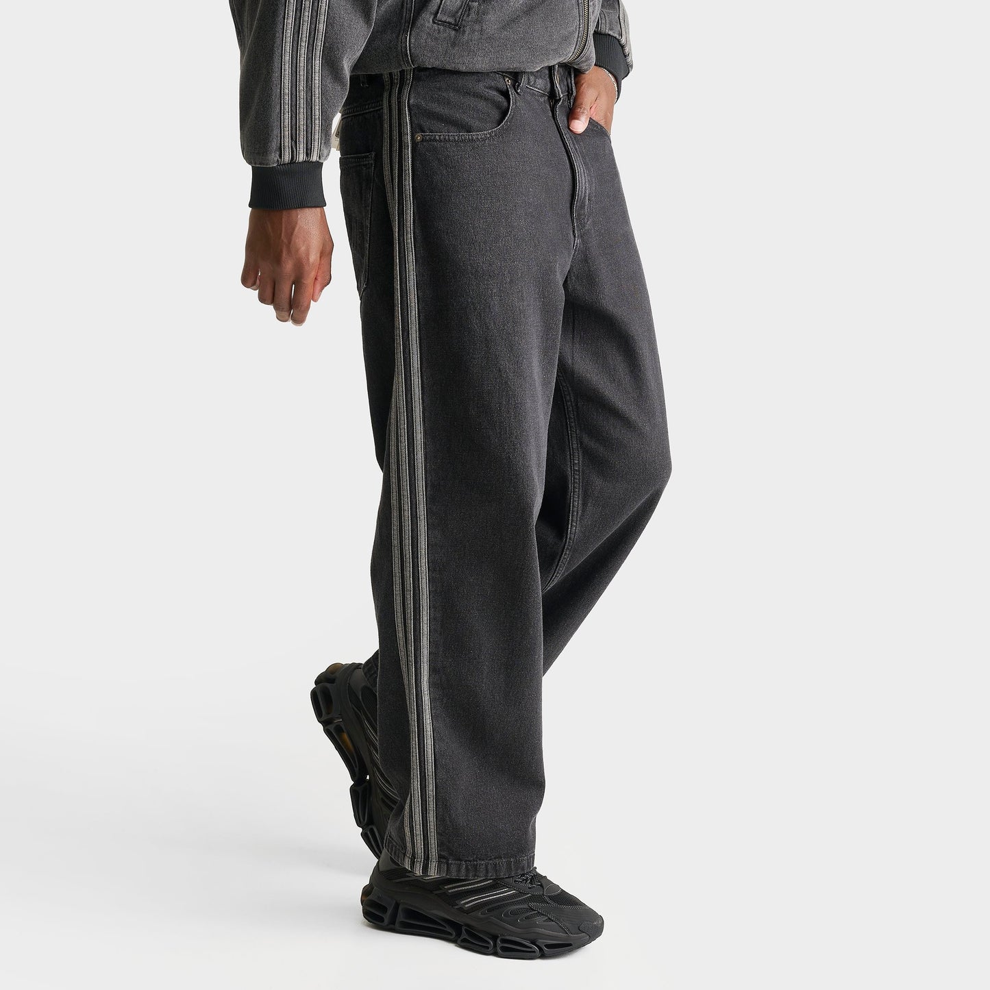 Men's adidas Originals SST Loose Denim Jeans - True Black Denim