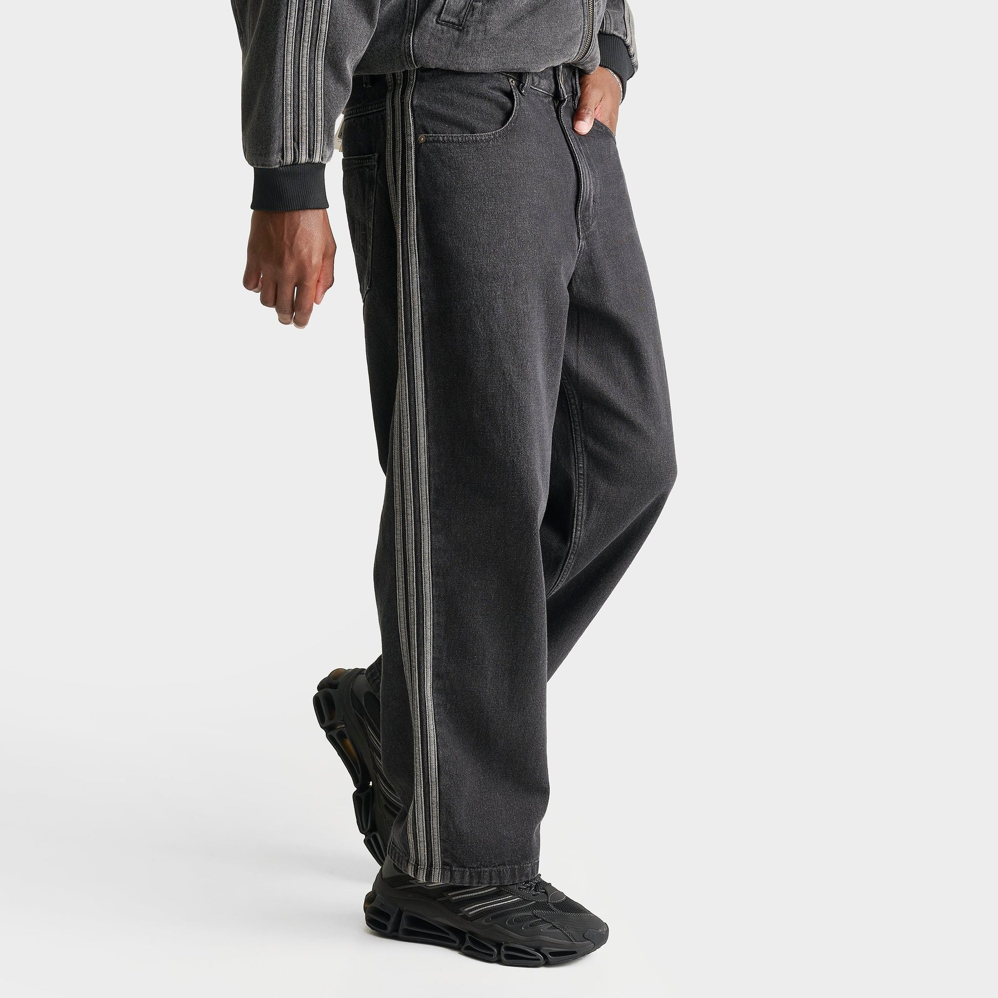 Men's adidas Originals SST Loose Denim Jeans - True Black Denim