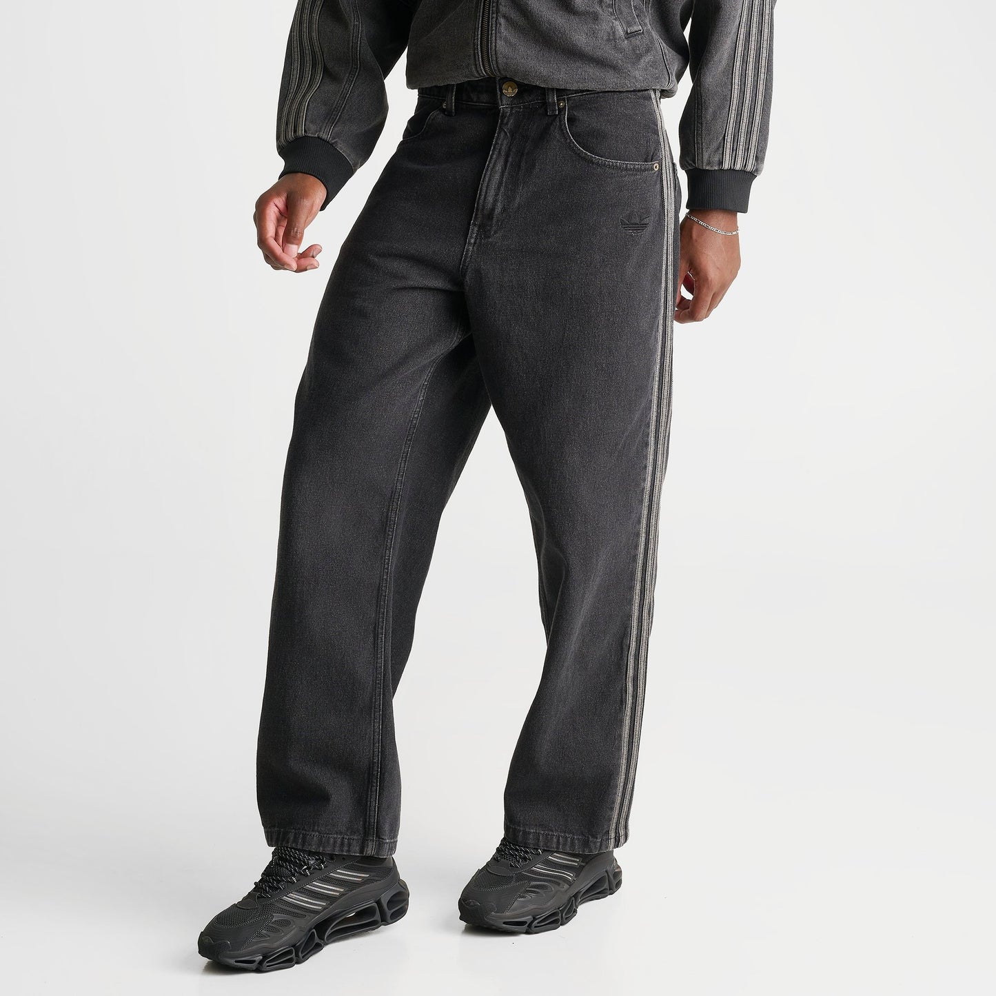 Men's adidas Originals SST Loose Denim Jeans - True Black Denim