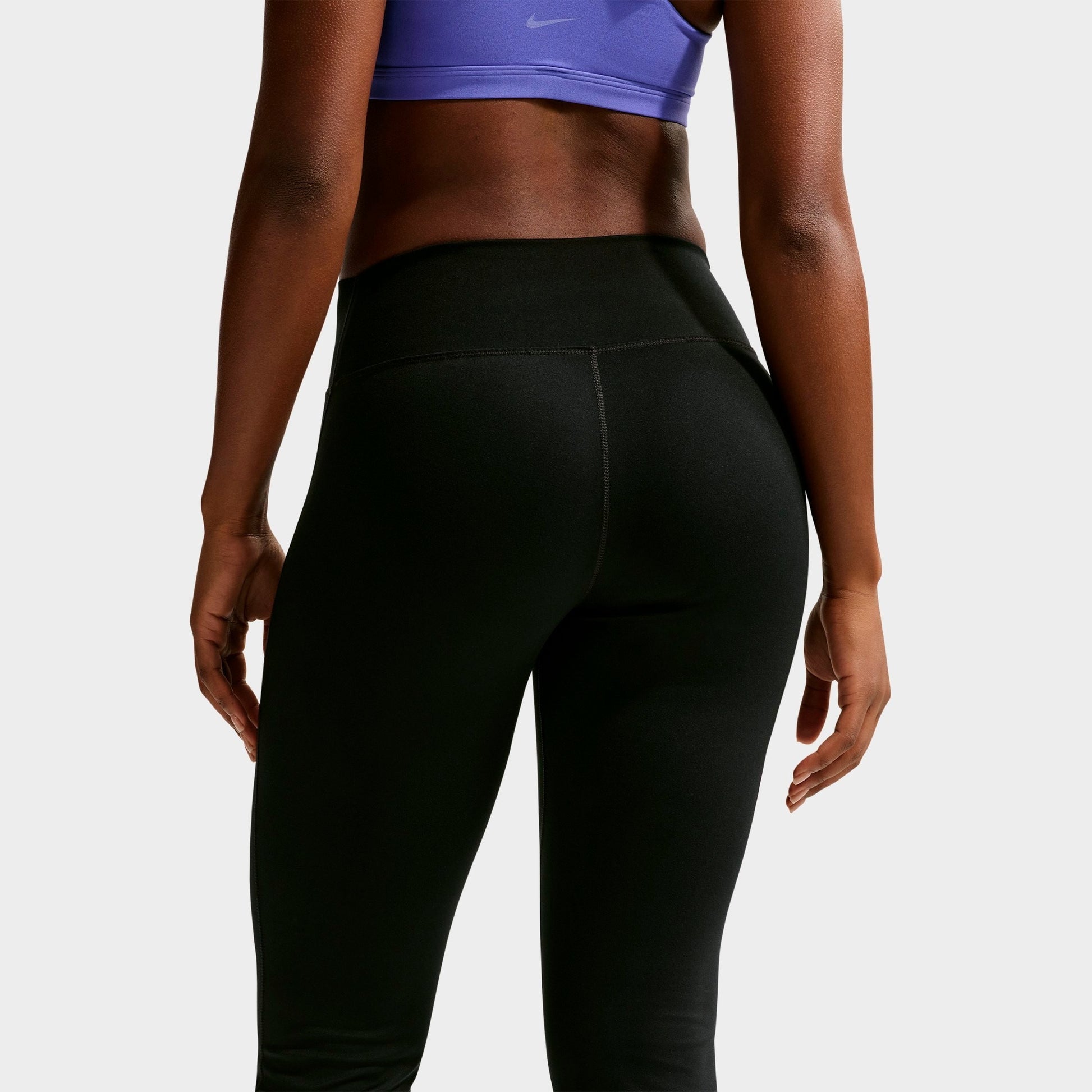 Women's Nike One High-Waisted Flared Leggings - Black/White