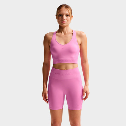 Women's Nike Pro Seamless Tank - Light Magenta