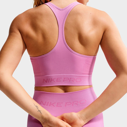 Women's Nike Pro Seamless Tank - Light Magenta