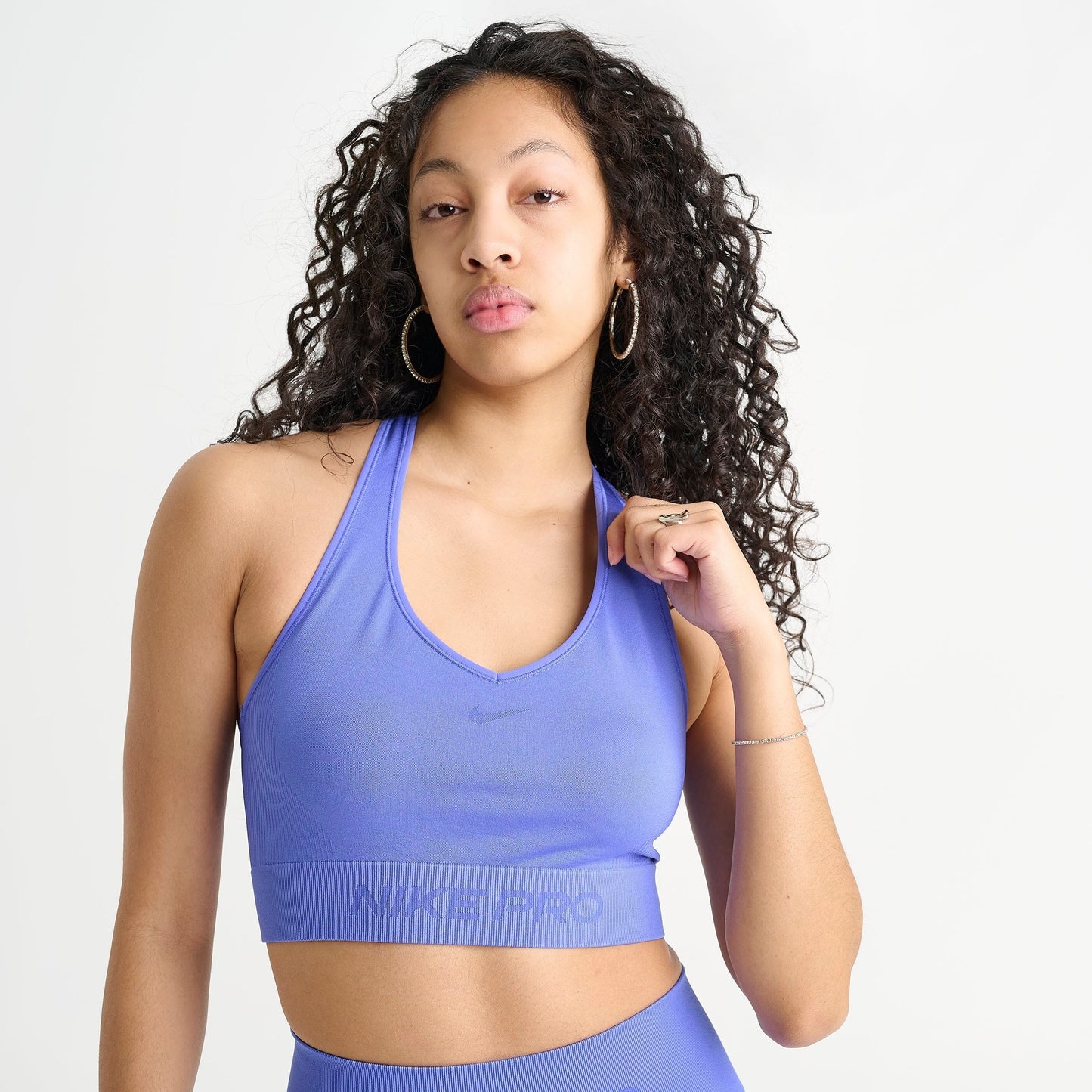 Women's Nike Pro Seamless Tank - Sapphire
