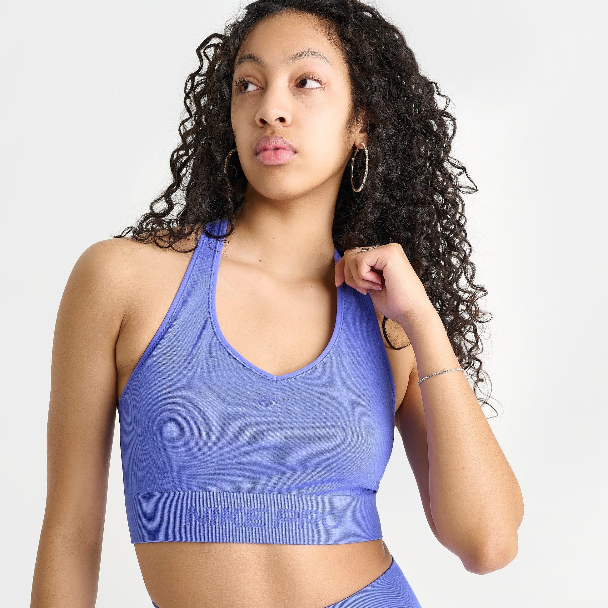 Women's Nike Pro Seamless Tank - Sapphire