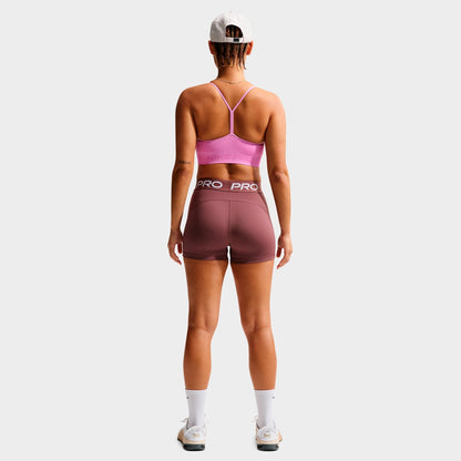 Women's Nike Pro Seamless Light-Support Padded Sports Bra - Light Magenta