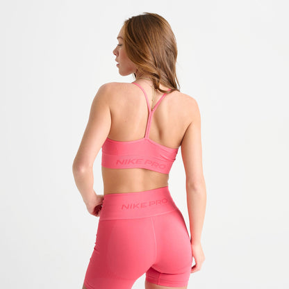 Women's Nike Pro Seamless Light-Support Padded Sports Bra - Sea Coral