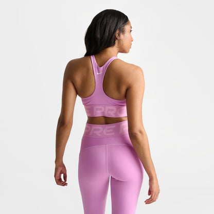 Women's Nike Pro Sculpt Medium-Support Padded Sports Bra - Light Magenta/Pink Rise/White
