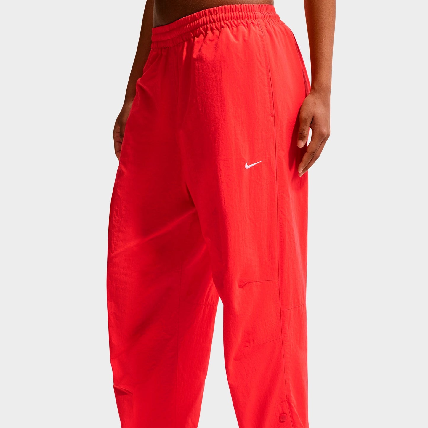 Women's Nike Sportswear Oversized High-Waisted Woven Pants - Light Crimson/Sail