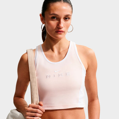 Women's Nike Sportswear Tight Graphic Tank Top - Chalk/White