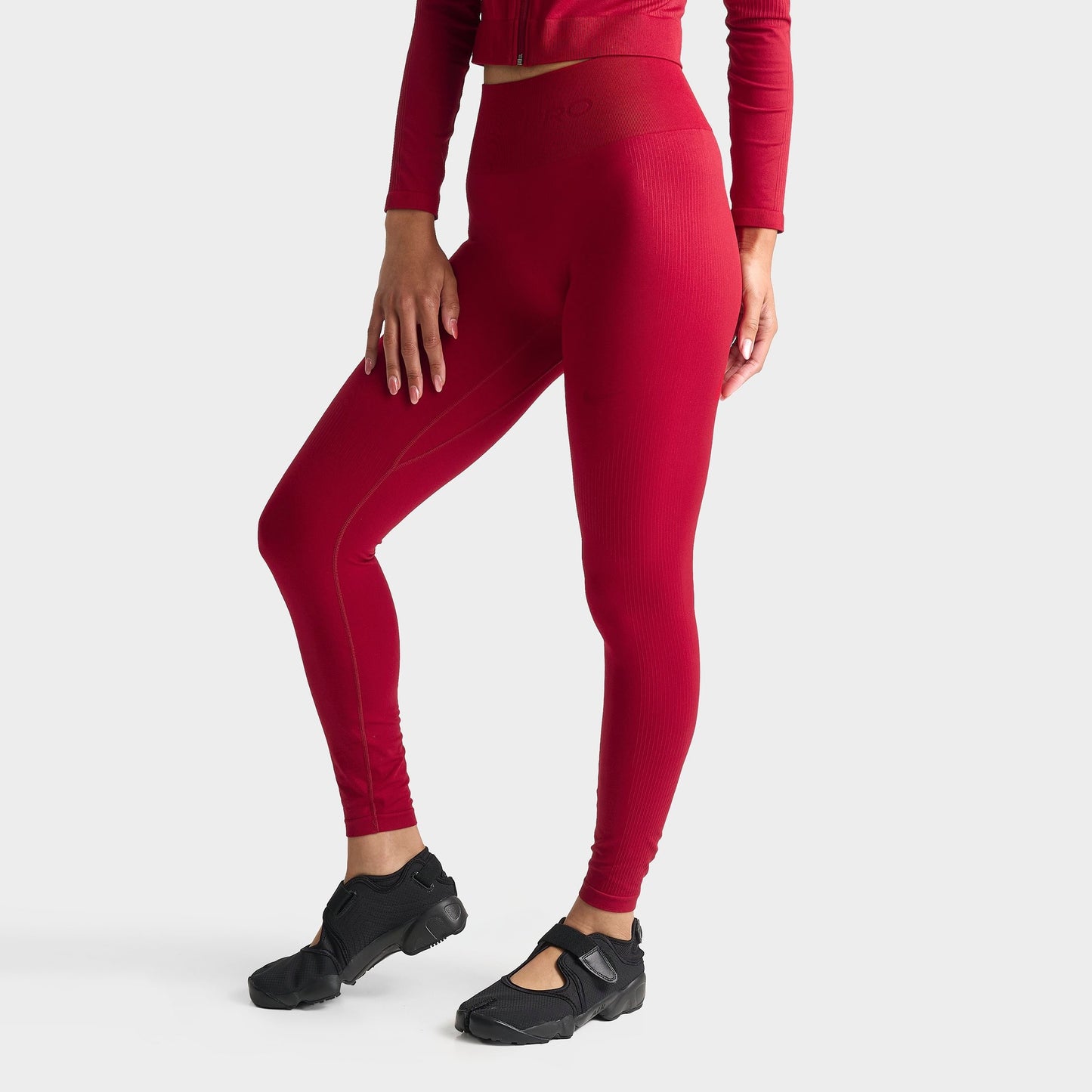 Women's Nike Pro Seamless High-Waisted 7/8 Leggings - Tough Red