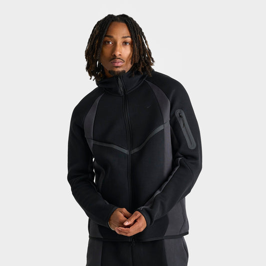 Men's Nike Tech Fleece Pro Windrunner Full-Zip Jacket - Black/Anthracite/Black