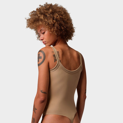 Women's Jordan Brooklyn Essentials Tank Bodysuit - Khaki/White
