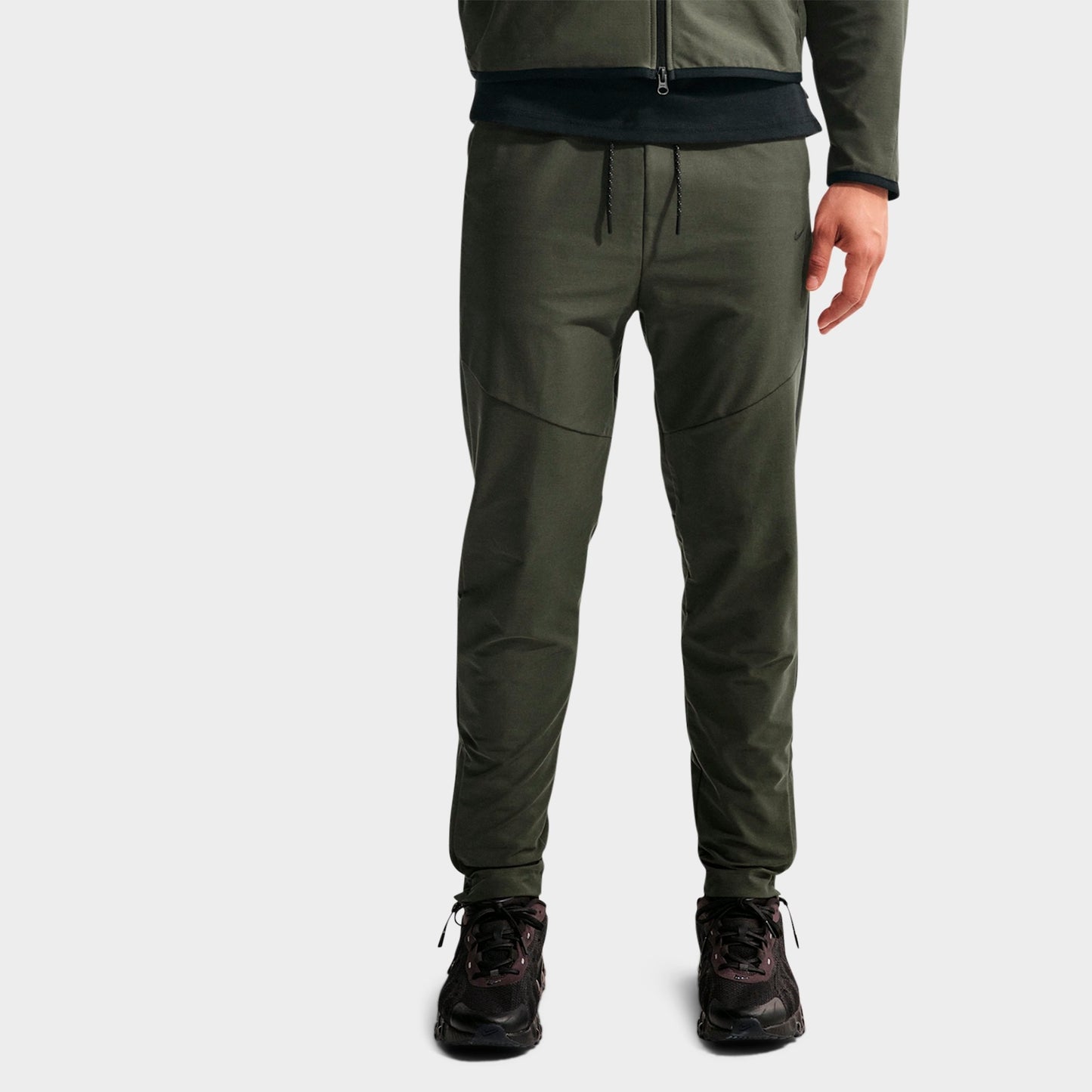 Men's Nike Tech Dri-FIT Shori Knit Pants - Cargo Khaki/Black