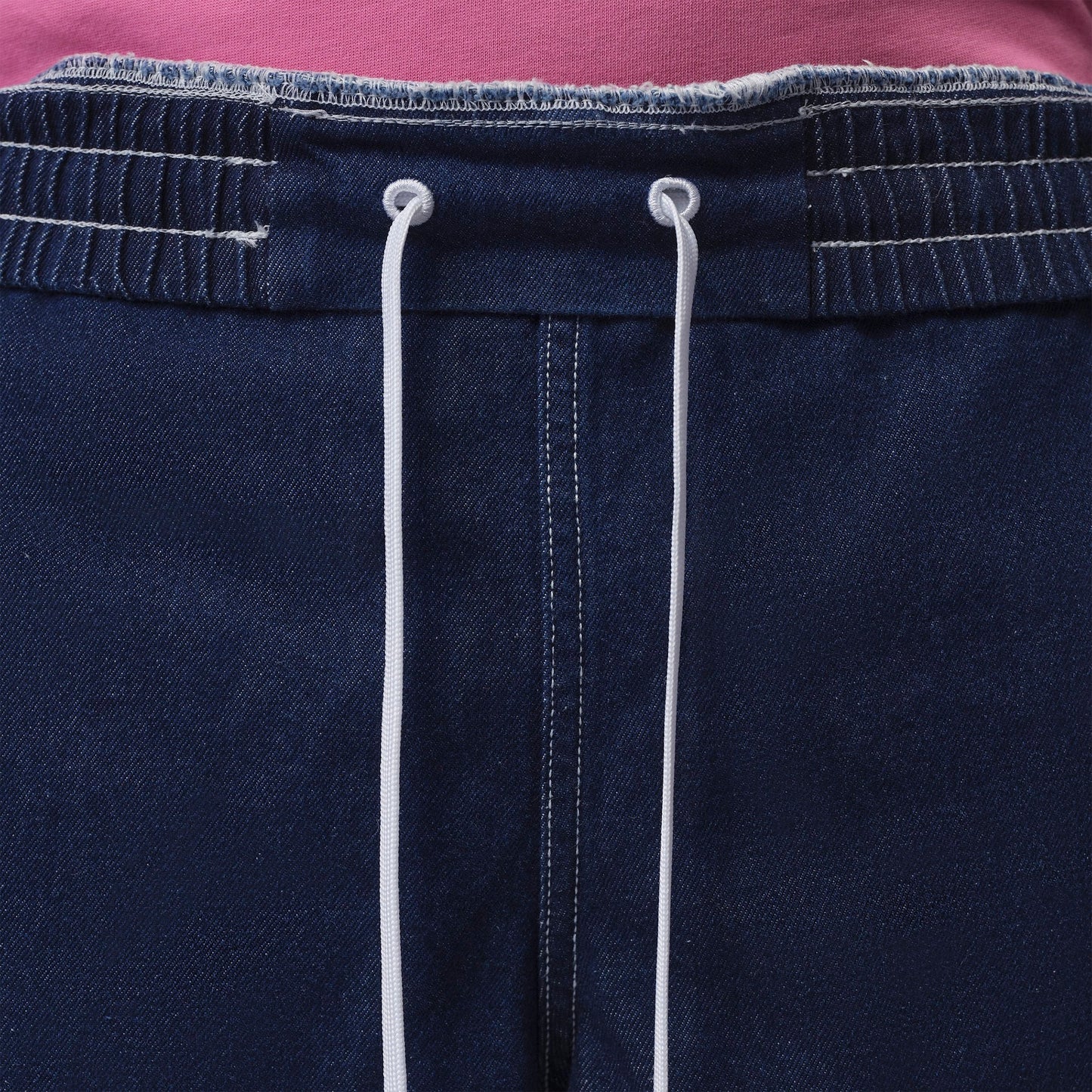 Men's Jordan Flight Club Baggy Denim Shorts - Blue Grey/White