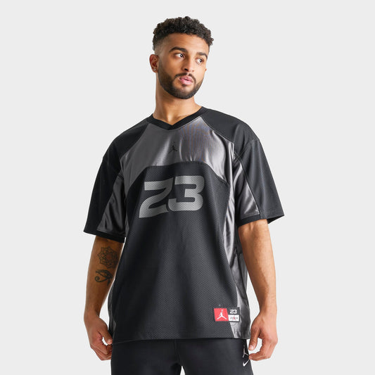 Men's Jordan Flight Football Jersey - Black/Iron Grey/Black