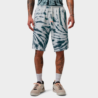 Men's Jordan Brooklyn Tie-Dye Festival Fleece Shorts - Sail/Off Noir/Black