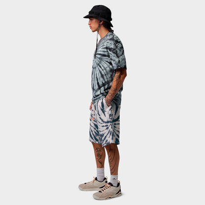 Men's Jordan Brooklyn Tie-Dye Festival Fleece Shorts - Sail/Off Noir/Black