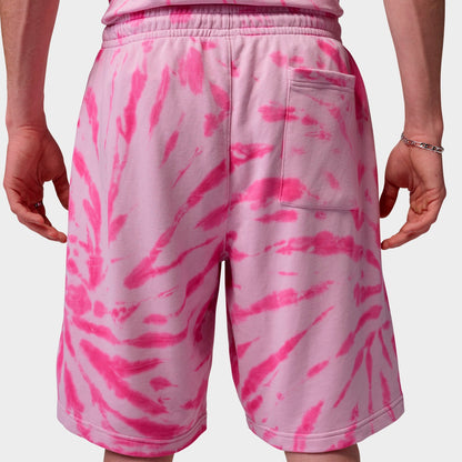 Men's Jordan Brooklyn Tie-Dye Festival Fleece Shorts - Iced Carmine/Pinksicle/Pale Ivory