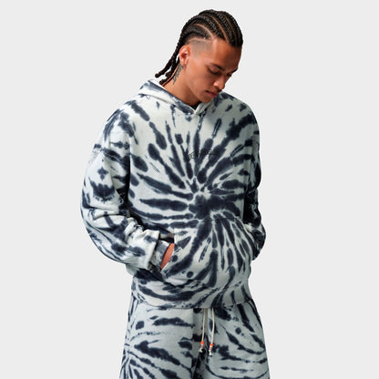 Men's Jordan Brooklyn Fleece Tie-Dye Festival Pullover Hoodie - Sail/Off-Noir/Black