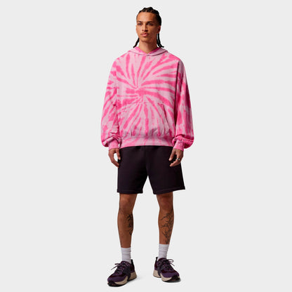 Men's Jordan Brooklyn Fleece Tie-Dye Festival Pullover Hoodie - Iced Carmine/Pinksicle/Pale Ivory