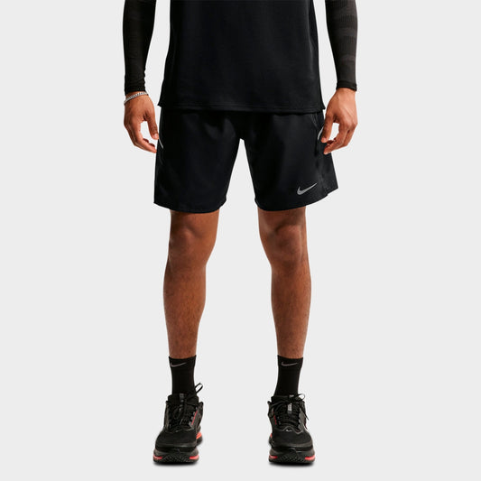 Men's Nike Miler Dri-FIT 7" Brief-Lined Running Shorts - Black/Black