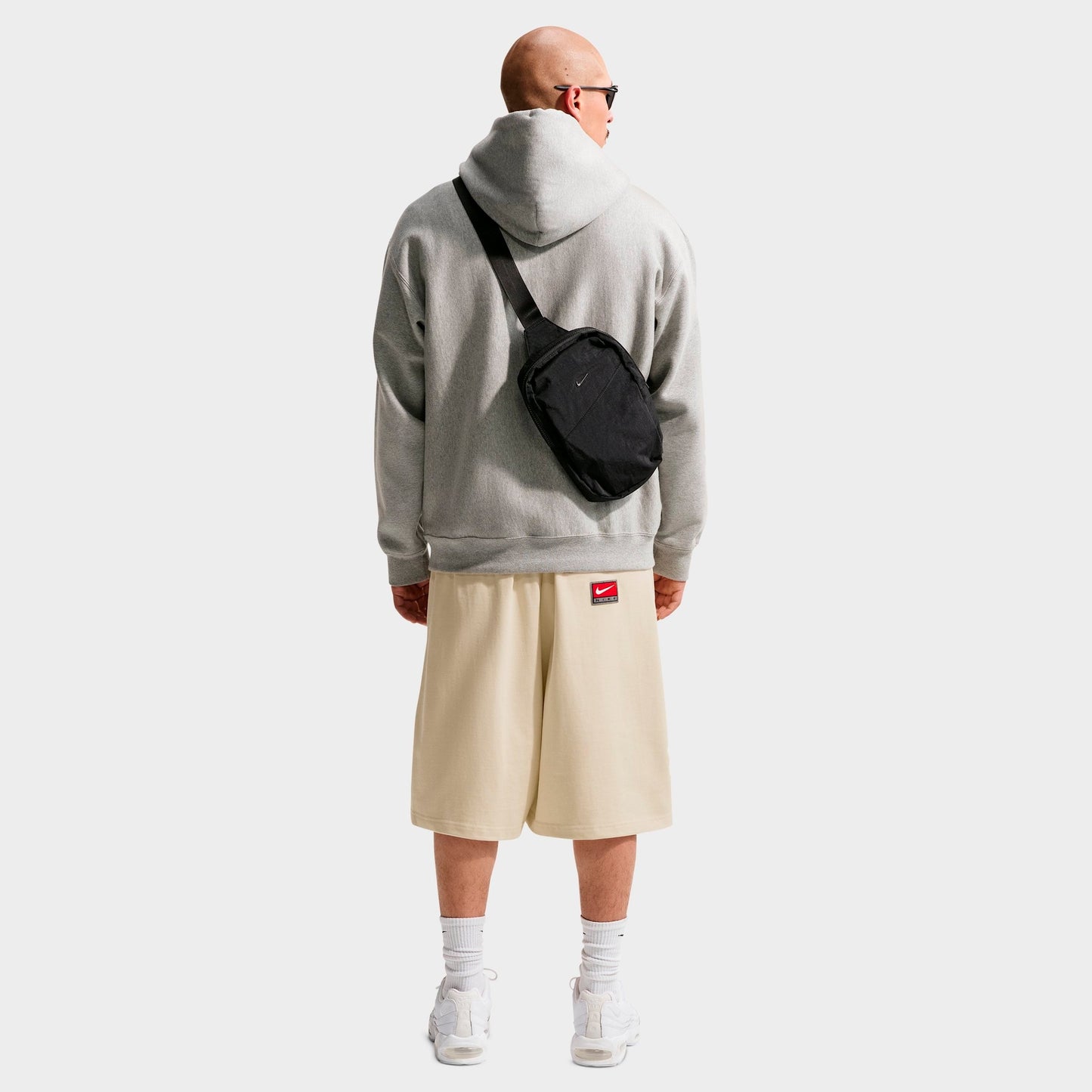 Men's Nike Life Midweight Chenille Knit Shorts - Coconut Milk/Black