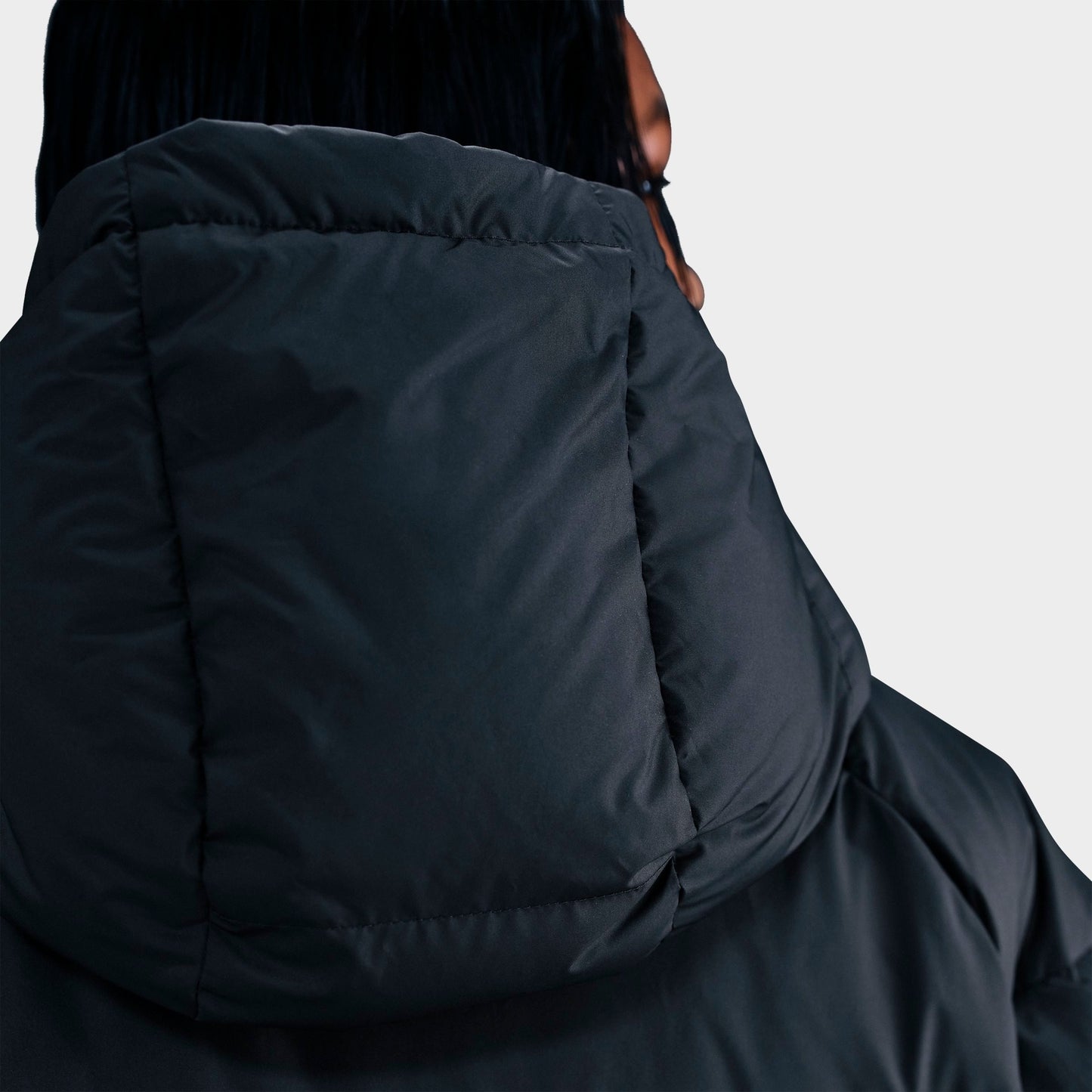 Women's Nike Sportswear Windpuffer Storm-FIT Loose Hooded Down Parka - Black/Sail
