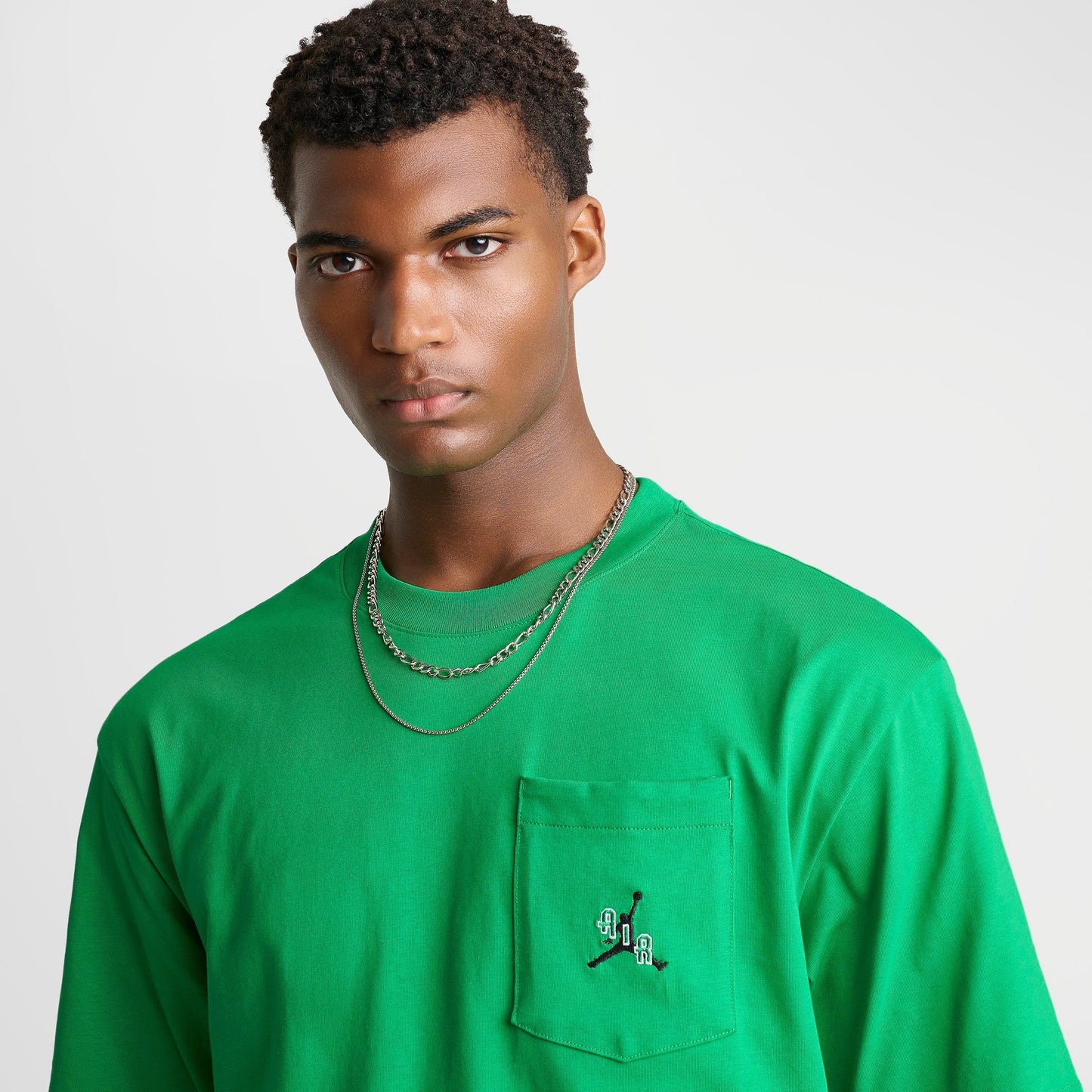 Men's Jordan Jumpman Air Pocket T-Shirt - Lucky Green/Black