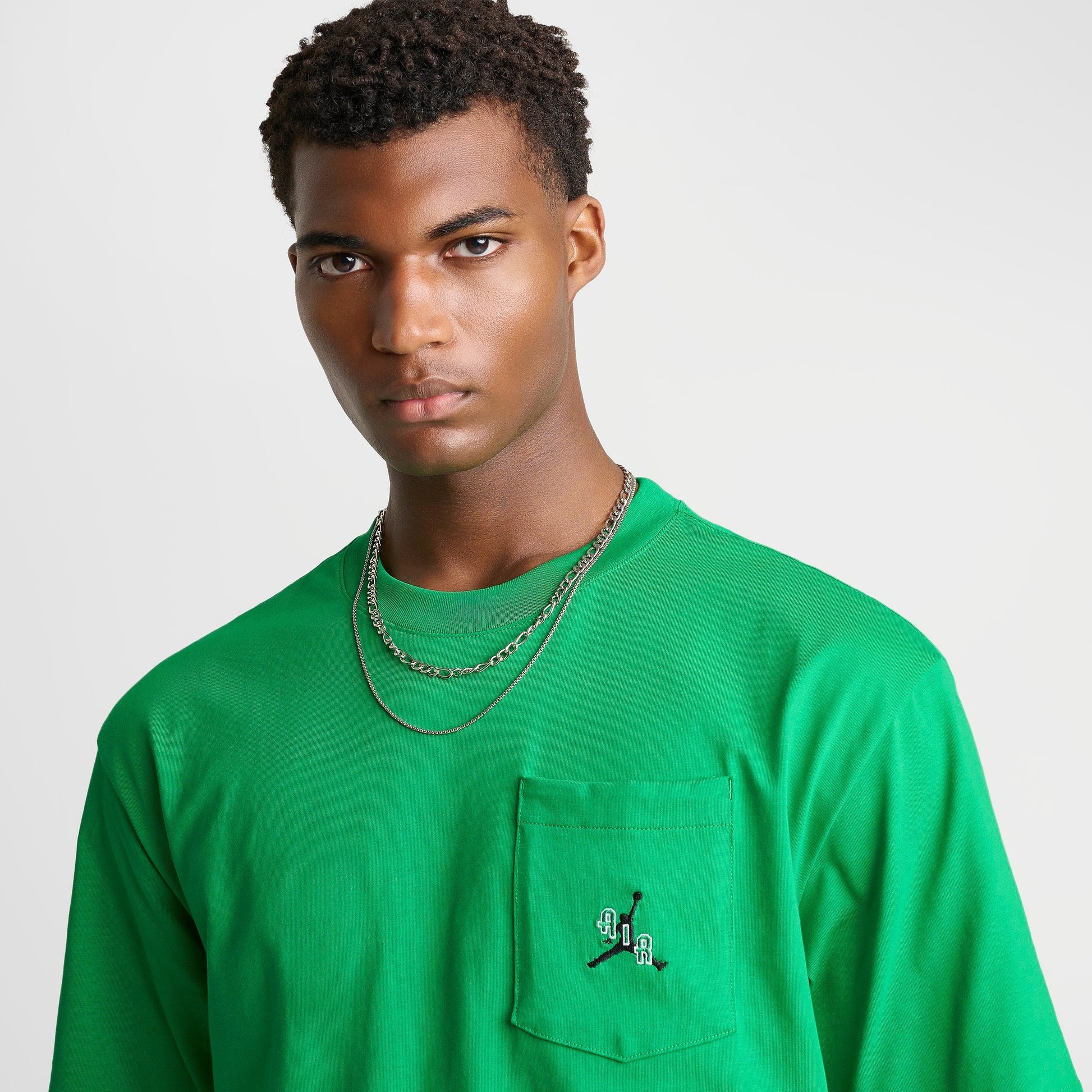 Men's Jordan Jumpman Air Pocket T-Shirt - Lucky Green/Black