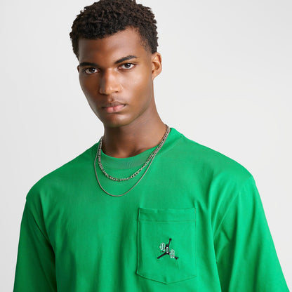 Men's Jordan Jumpman Air Pocket T-Shirt - Lucky Green/Black