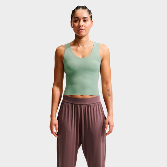 Women's Nike Zenvy Dri-FIT Tank Top - Steam/White