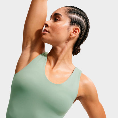 Women's Nike Zenvy Dri-FIT Tank Top - Steam/White