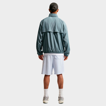 Men's Nike Windrunner Lightweight Half-Zip Jacket - Mineral Slate/White