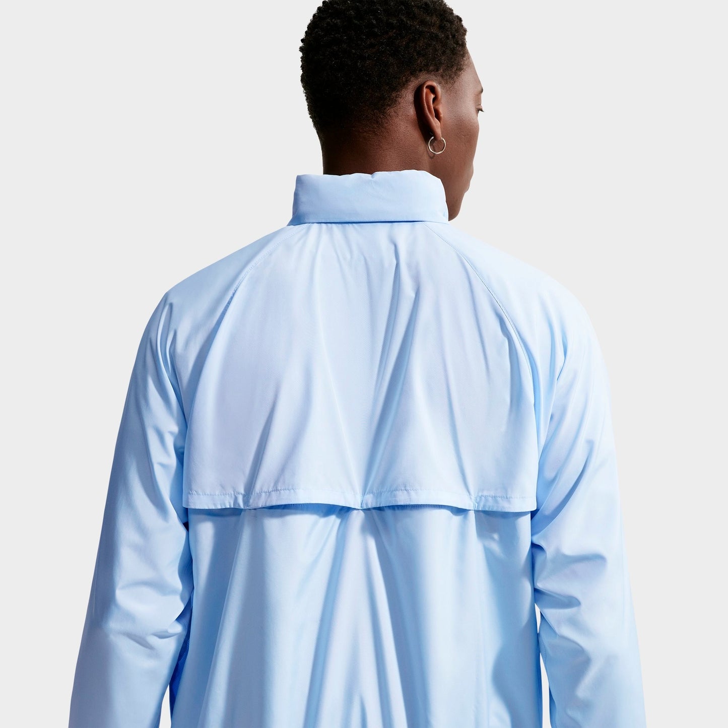 Men's Nike Windrunner Lightweight Half-Zip Jacket - Hydrogen Blue/White