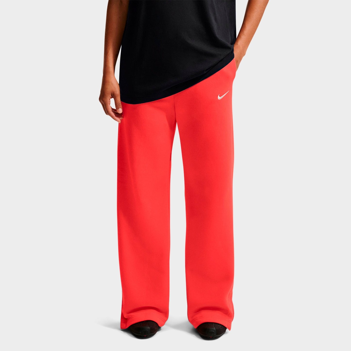 Women's Nike Sportswear Phoenix Fleece High-Waisted Wide-Leg Sweatpants - Light Crimson/Sail