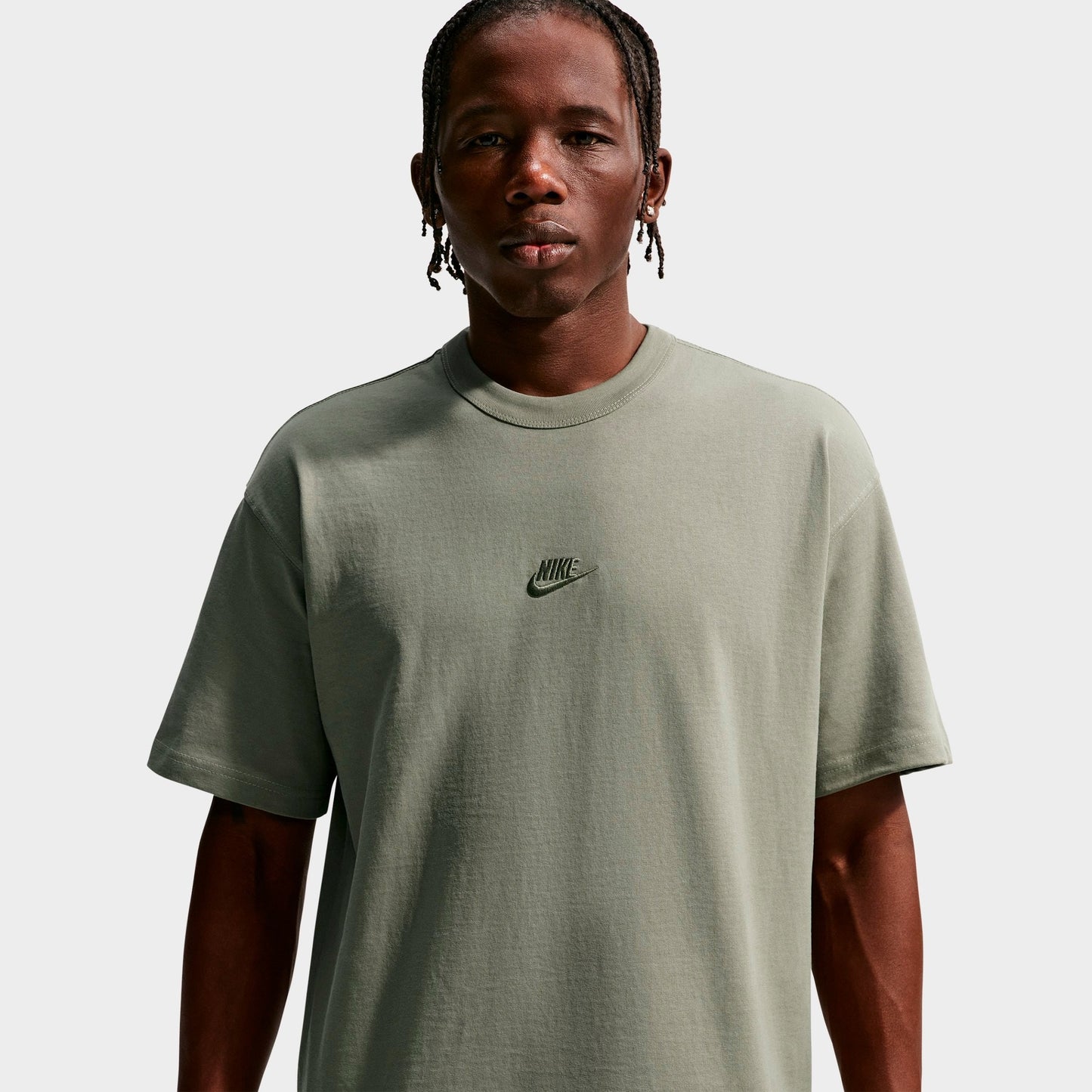 Men's Nike Sportswear Premium Essentials Futura T-Shirt - Silver Sage