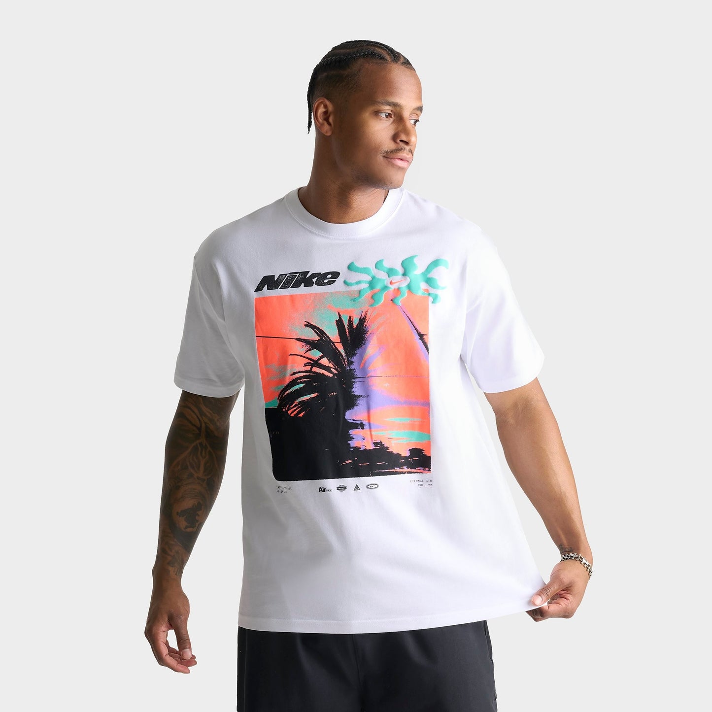 Men's Nike Sportswear Palm Tree Graphic T-Shirt - White