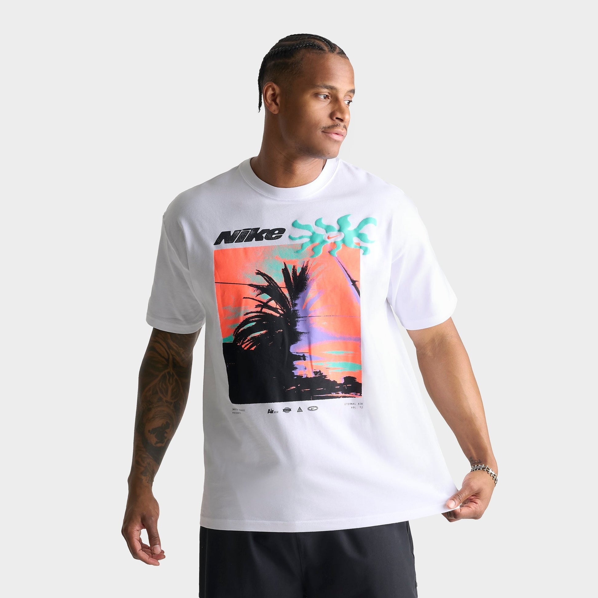 Men's Nike Sportswear Palm Tree Graphic T-Shirt - White