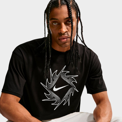 Men's Nike Sportswear Sunburst Swoosh T-Shirt - Black