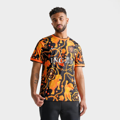 Men's Nike Netherlands x Patta Academy Pro Soccer Top - Hyper Crimson/Black
