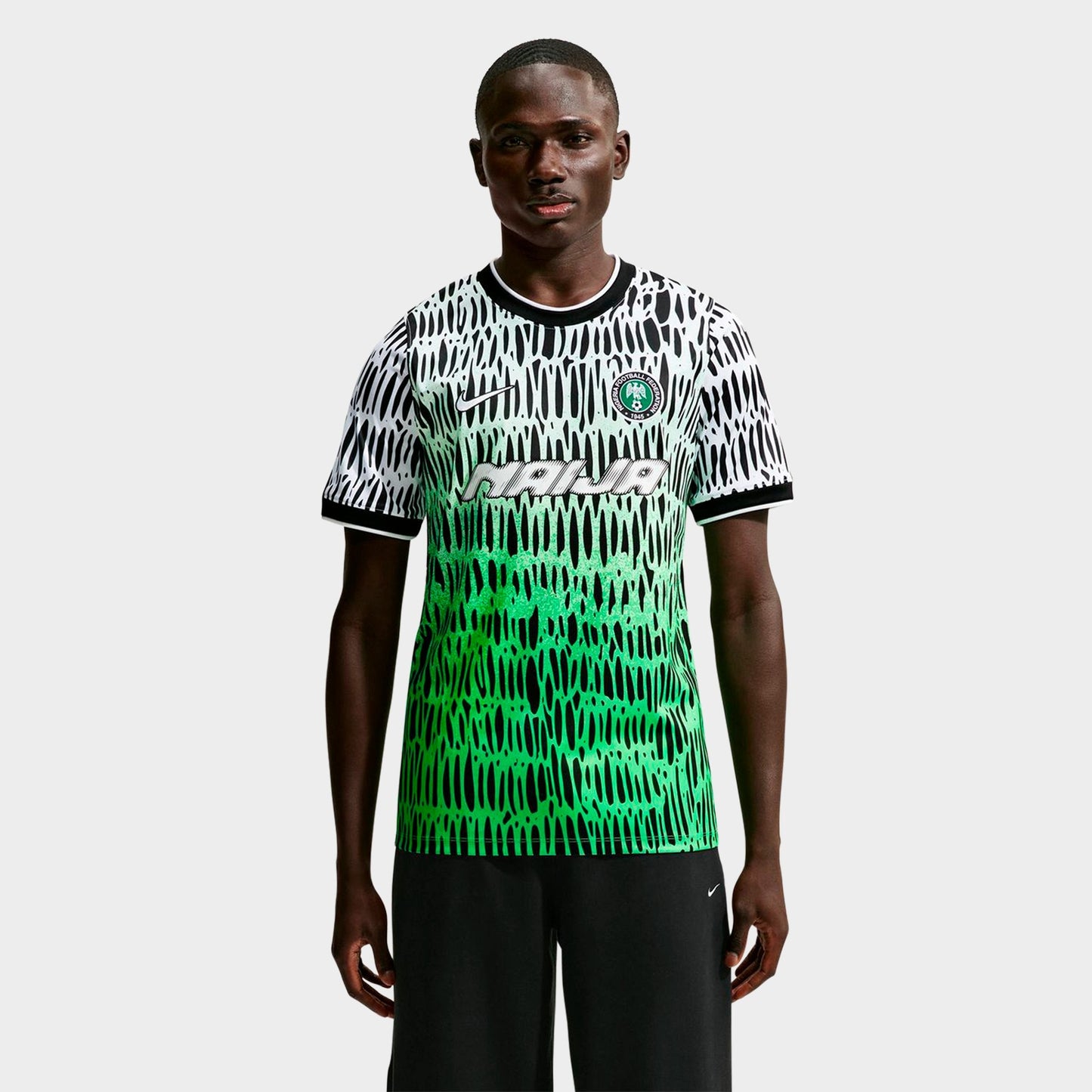 Men's Nike Nigeria x Slawn Academy Pro Soccer Top - Black/White