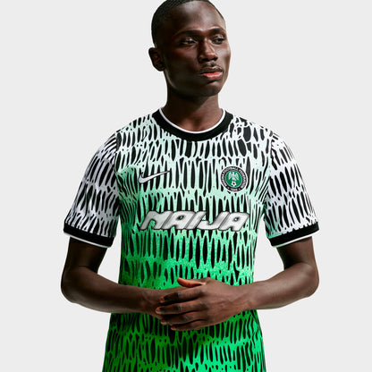 Men's Nike Nigeria x Slawn Academy Pro Soccer Top - Black/White