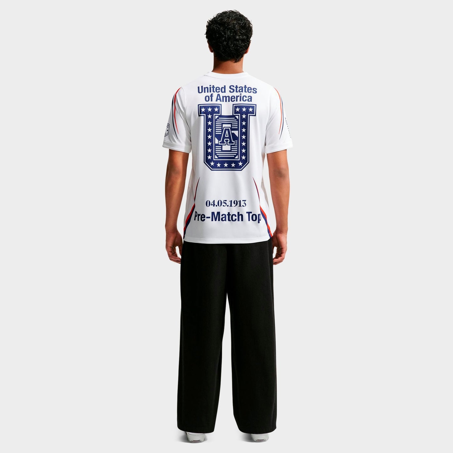 Men's Nike USA x VAA Academy Pro Dri-FIT Pre-Match Soccer Jersey - White/Deep Royal Blue/Deep Royal Blue