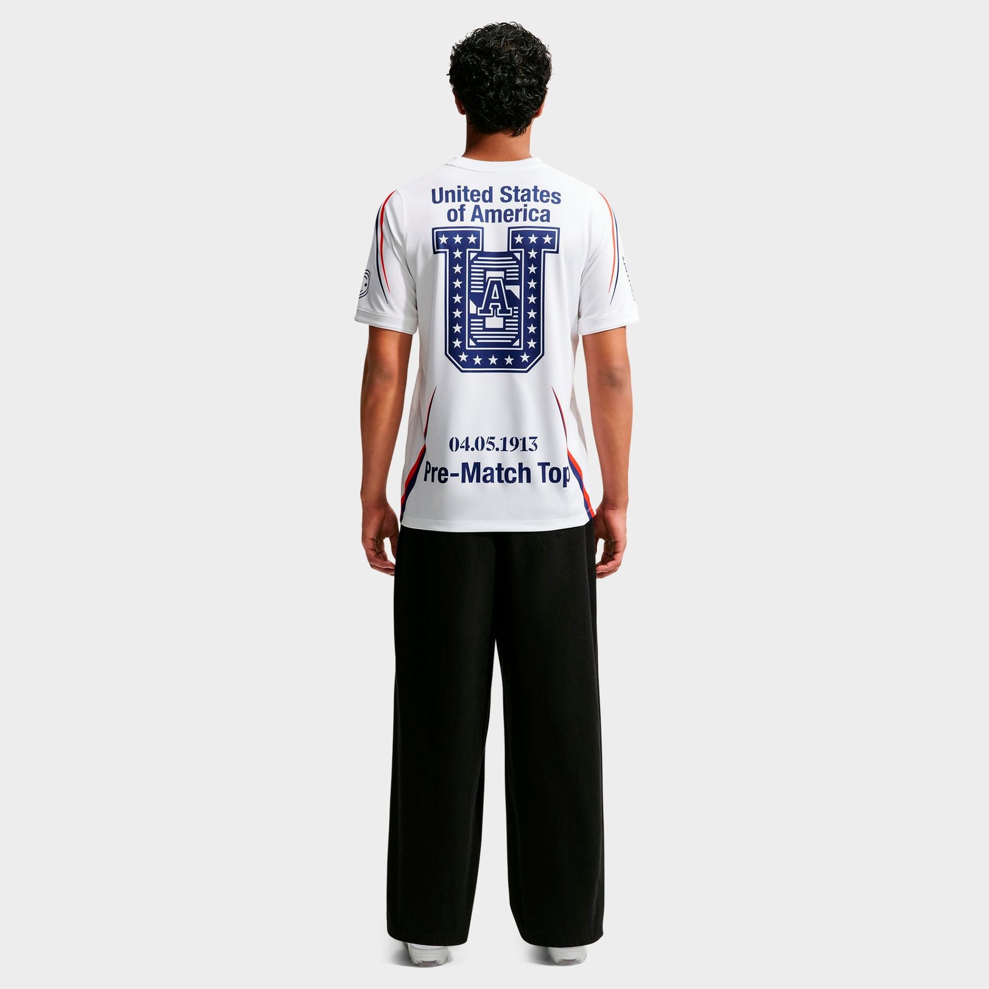 Men's Nike USA x VAA Academy Pro Dri-FIT Pre-Match Soccer Jersey - White/Deep Royal Blue/Deep Royal Blue