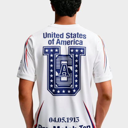 Men's Nike USA x VAA Academy Pro Dri-FIT Pre-Match Soccer Jersey - White/Deep Royal Blue/Deep Royal Blue